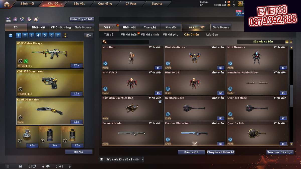 shop acc cf uy tin gia re